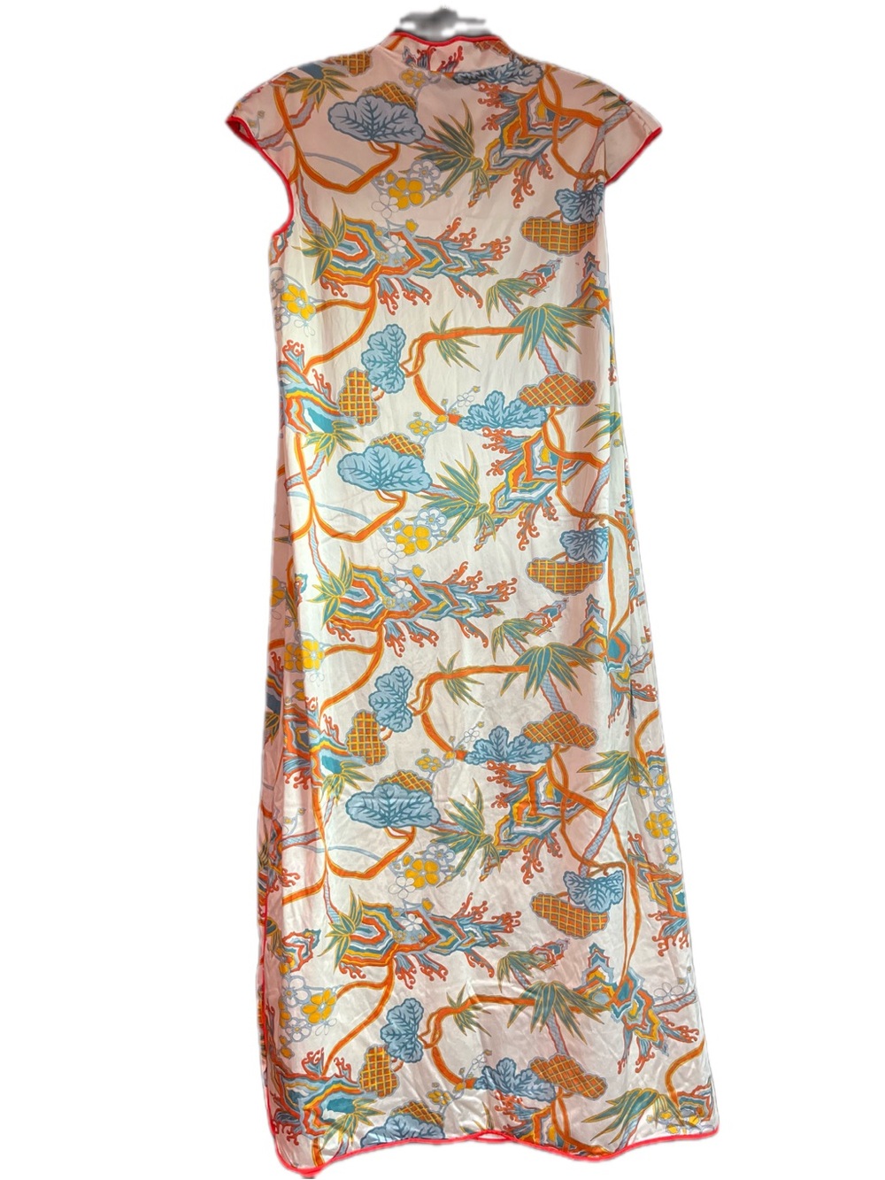 Vintage Vanity Fair 2-Piece Mandarin Collar Maxi Dress and Duster Robe Set Med - Picture 4 of 15